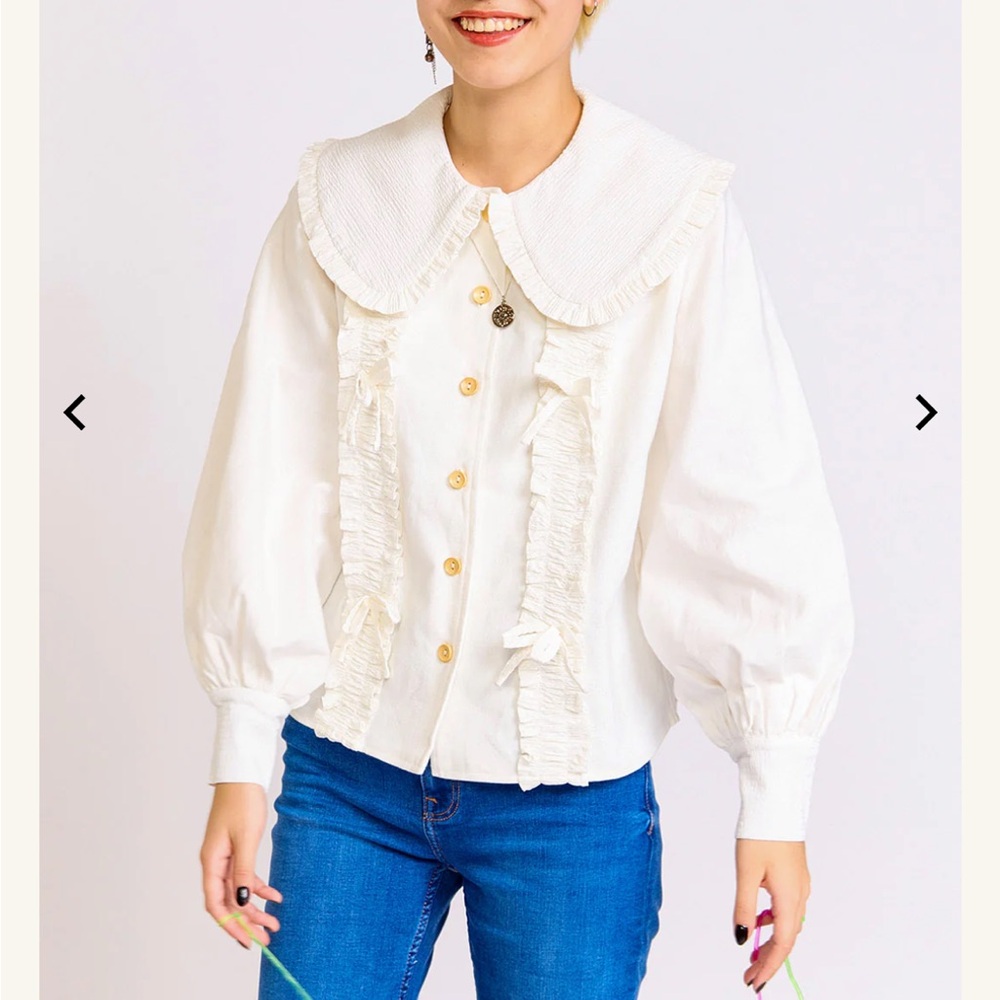 Kina and Tam Tongue Tied Blouse